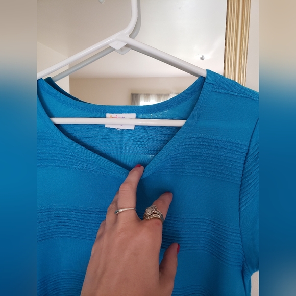 NWOT lularoe flounder blue summer layering dress - Picture 6 of 16